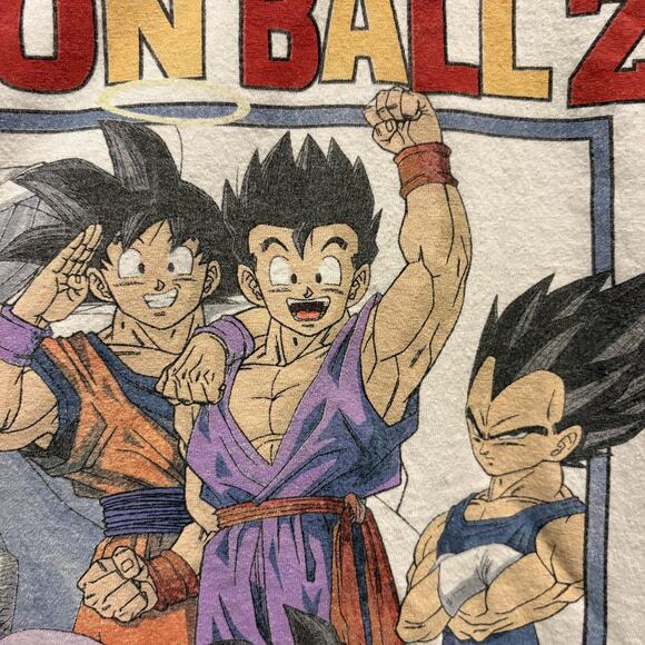 Dragon Ball Z Shirt Mens Large White Anime Graphic Goku Vegeta Piccolo Trunks - Picture 6 of 12
